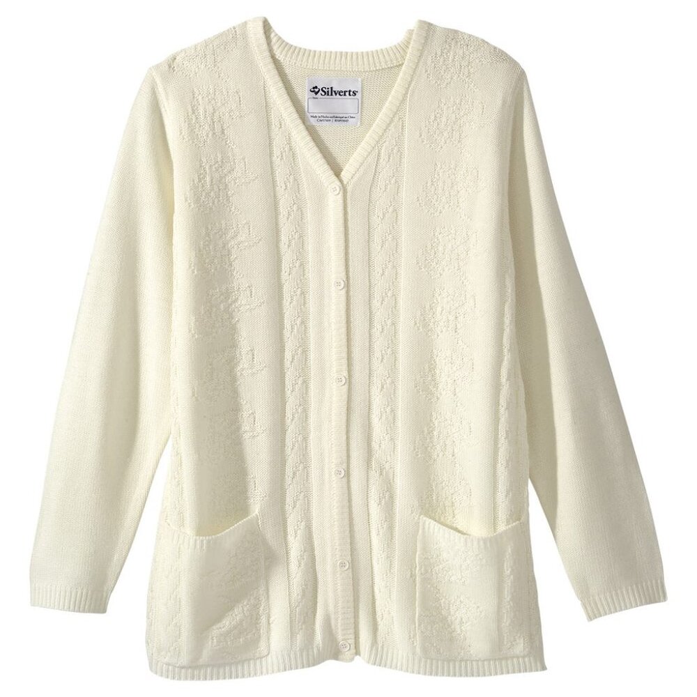 SILVERTS - WOMEN'S OPEN BACK CARDIGAN - MEDIUM